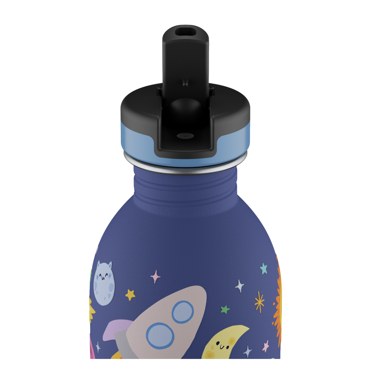 24Bottles Magic Friends – Botella De Acero Inoxidable Para Niños, 250 Ml, Ligera, Libre De BPA, Tapa Deportiva De Silicona (No Isotérmica)