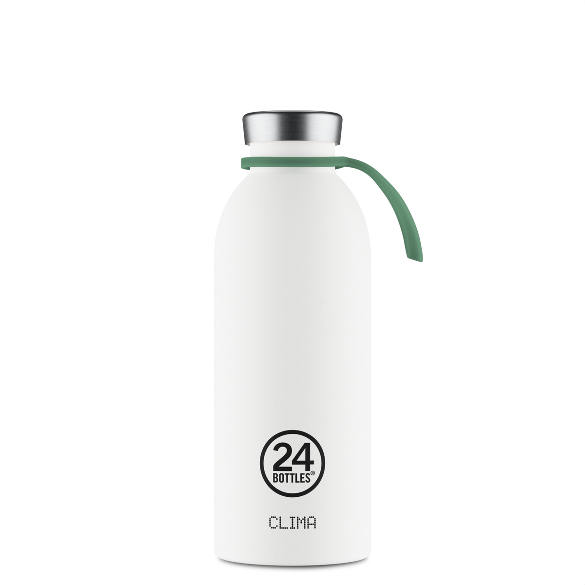24Bottles Bottle Tie - Water Bottle Strap Carrier, Green, Flexible & Secure Grip