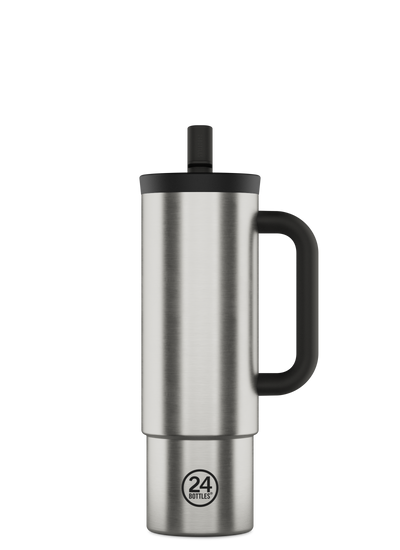 Straw Cup | Brushed Steel - 800 ml