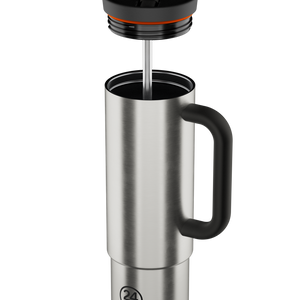 Straw Cup | Brushed Steel - 800 ml
