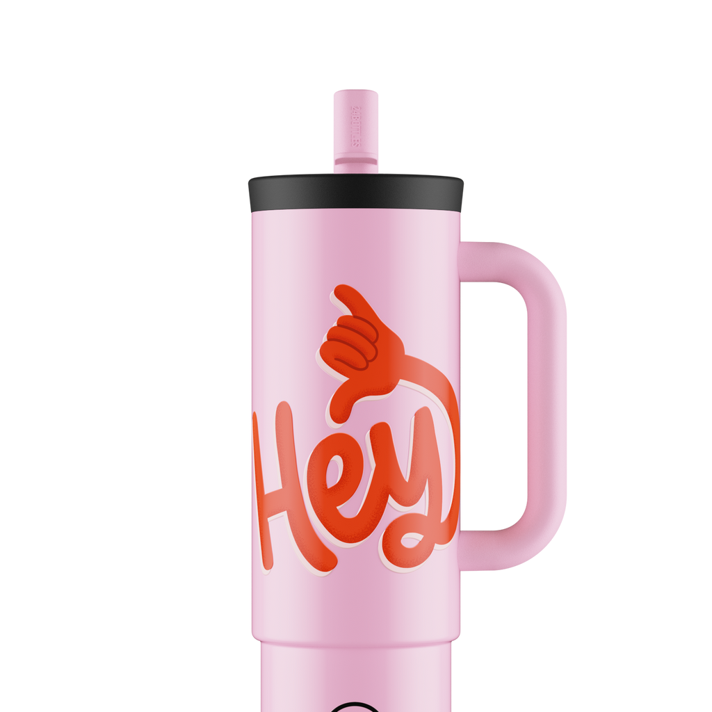 Straw Cup | Hey! Pink - 800 ml