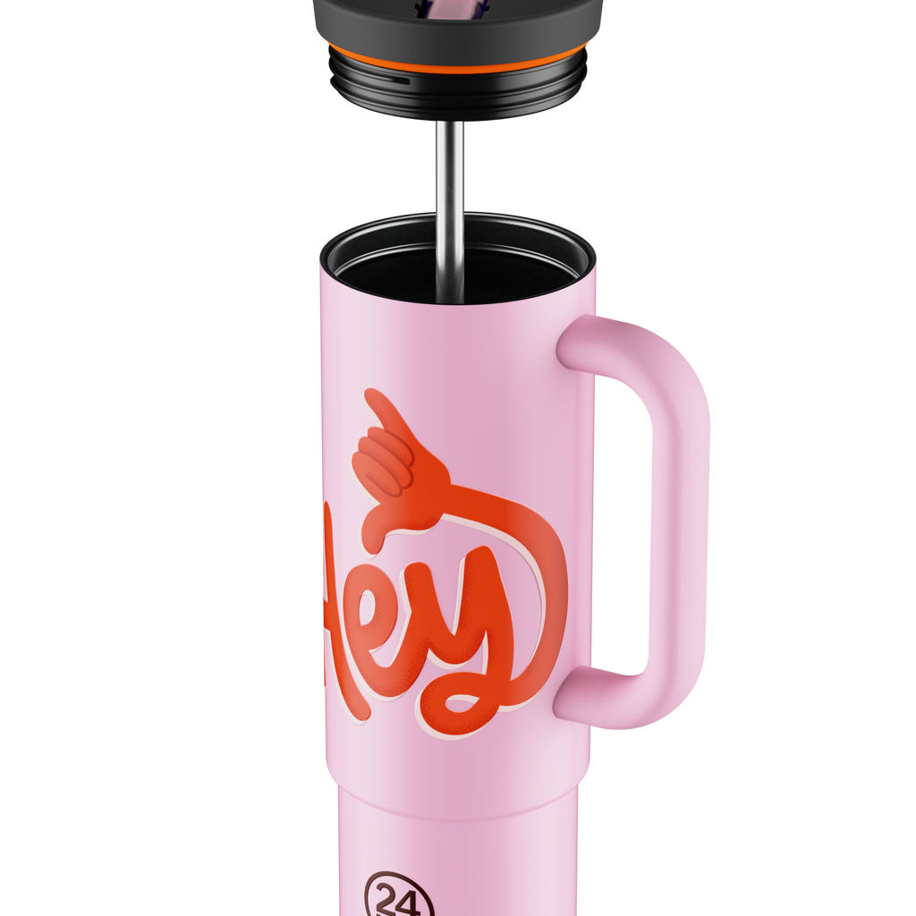 Straw Cup | Hey! Pink - 800 ml