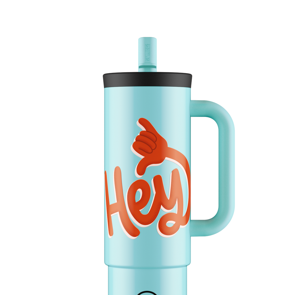 Straw Cup | Hey! Blue - 800 ml