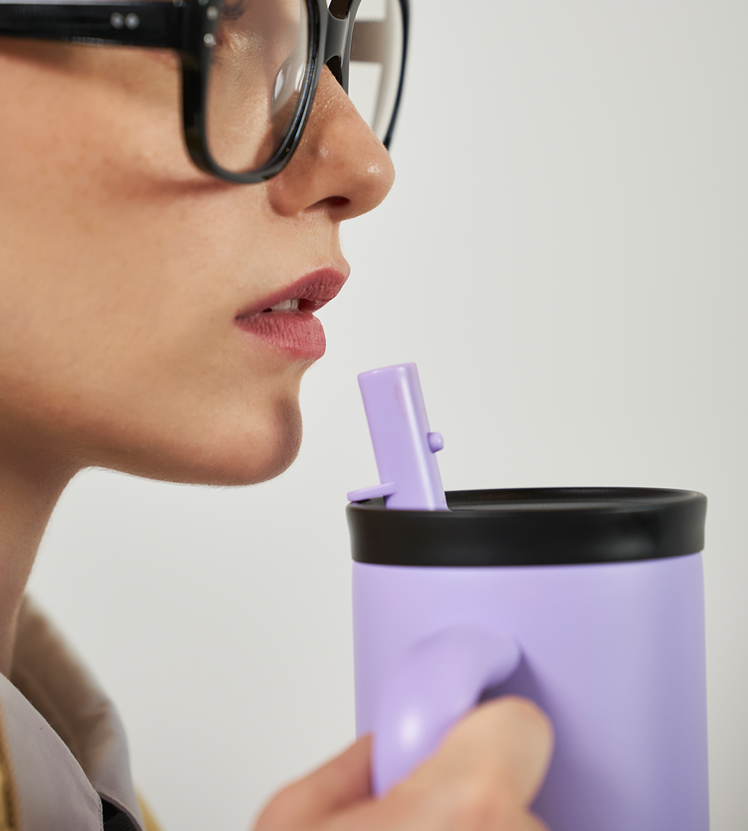 Straw Cup | Ice White - 800 ml